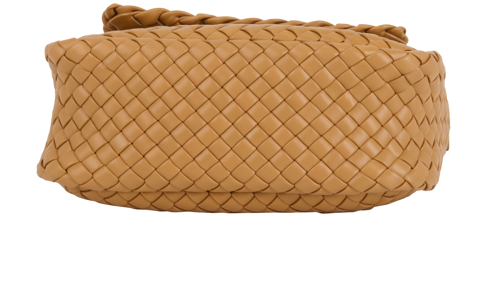 Cobble Intrecciato Shoulder Bag, &pound;2,100, Handbags, Tan, Lambskin Leather, Top view